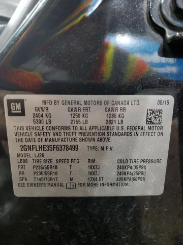 Photo 14 from auction – 2015 CHEVROLET EQUINOX LT with VIN 2GNFLHE35F6378499
