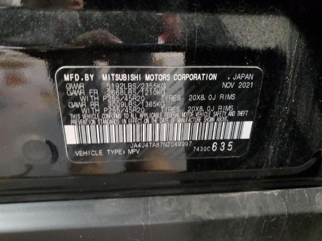 Photo 14 from auction – 2022 MITSUBISHI OUTLANDER with VIN JA4J4TA87NZ049997