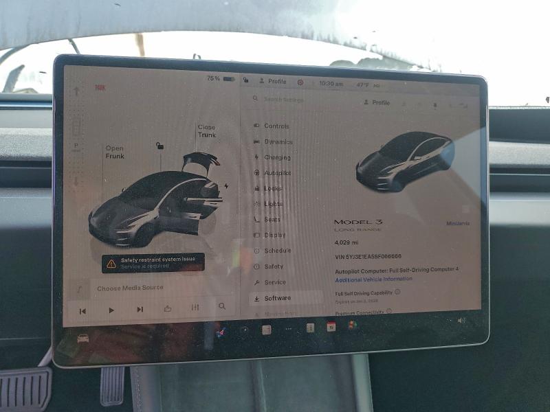 صورة رقم 9 من المزاد - 2025 TESLA MODEL 3 مع VIN 5YJ3E1EA5SF066666