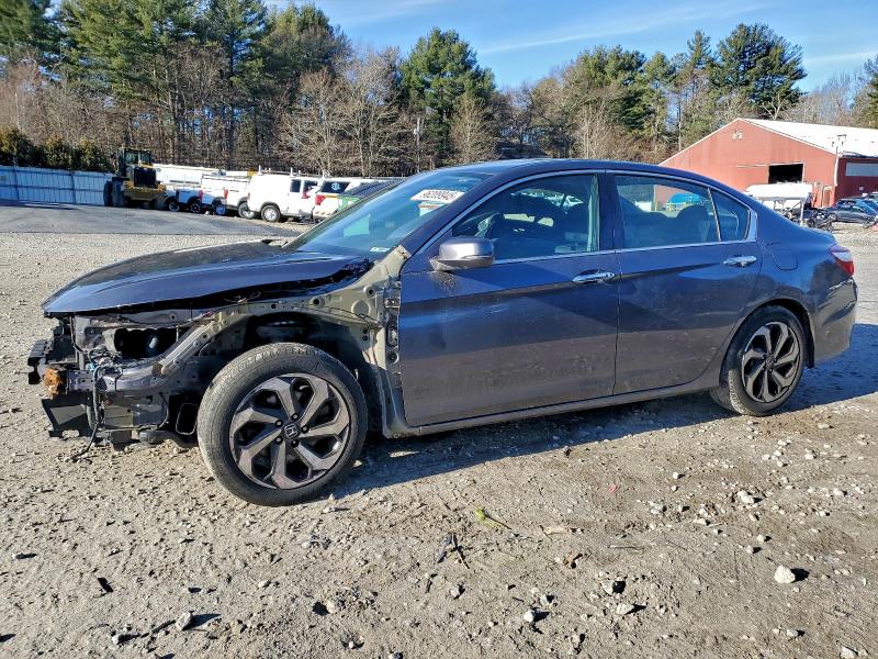 HONDA ACCORD EXL 2017 with VIN 1HGCR3F02HA022035 - Photo from auction
