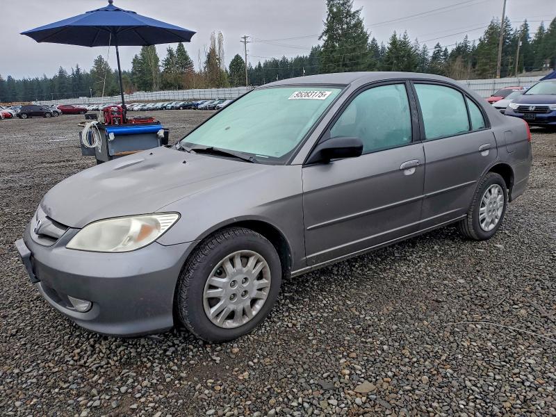 Photo 1 from auction – 2005 HONDA CIVIC LX with VIN 2HGES16625H533523
