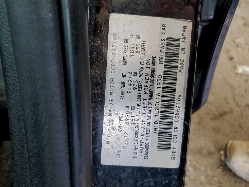 Photo 14 from auction – 2012 MAZDA 3 I with VIN JM1BL1L80C1611930