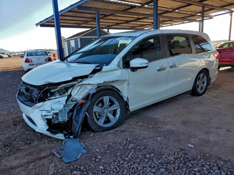 HONDA ODYSSEY EX 2018 with VIN 5FNRL6H71JB036592 - Photo from auction