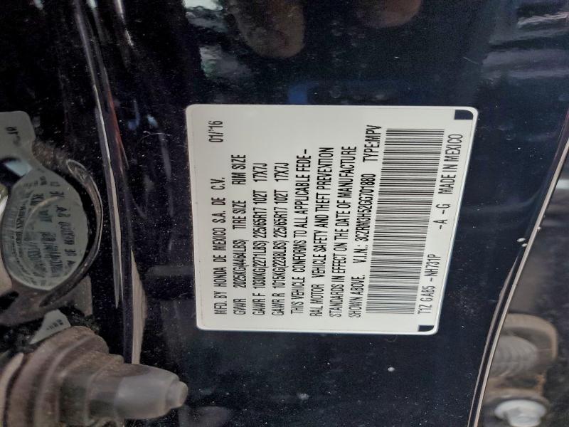 Photo 14 from auction – 2016 HONDA CR-V EX with VIN 3CZRM3H52GG701880