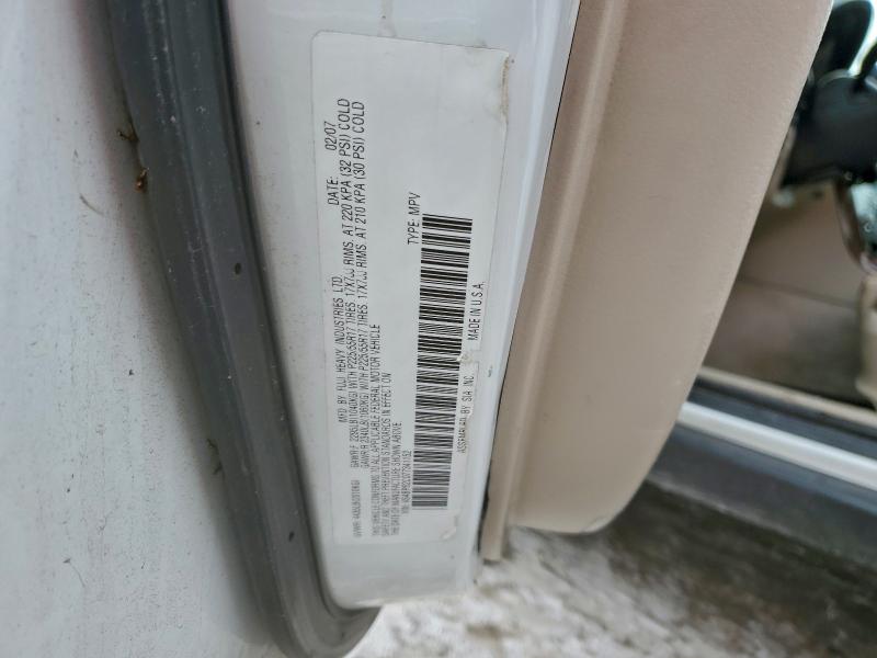 Photo 14 from auction – 2007 SUBARU OUTBACK OU with VIN 4S4BP62C077341152