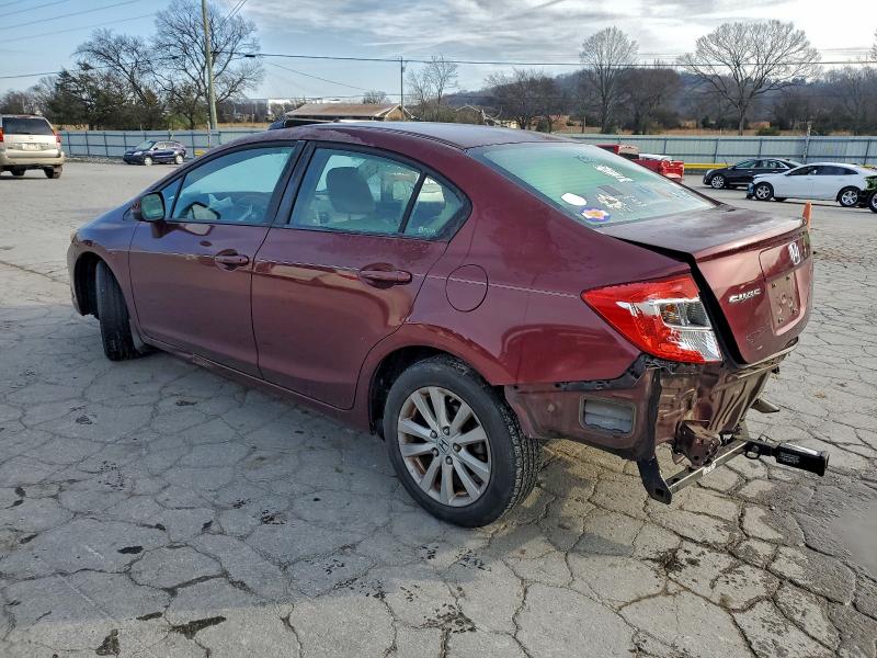 Photo 2 from auction – 2012 HONDA CIVIC EXL with VIN 2HGFB2F92CH534186