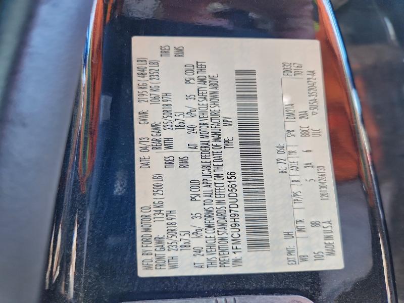 Photo 14 from auction – 2013 FORD ESCAPE SEL with VIN 1FMCU9H97DUD56156
