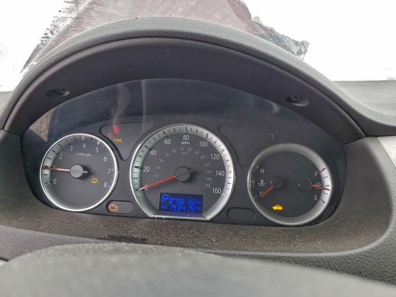 Photo 9 from auction – 2010 HYUNDAI SONATA SE with VIN 5NPEU4AC8AH632758