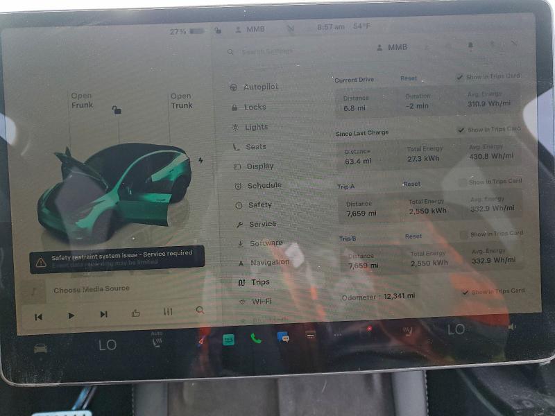 Photo 9 from auction – 2022 TESLA MODEL 3 with VIN 5YJ3E1EA9NF134469