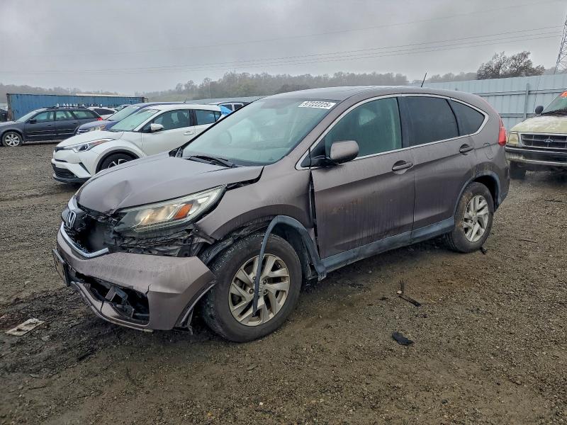 HONDA CR-V EX 2015 with VIN 3CZRM3H5XFG705366 - Photo from auction