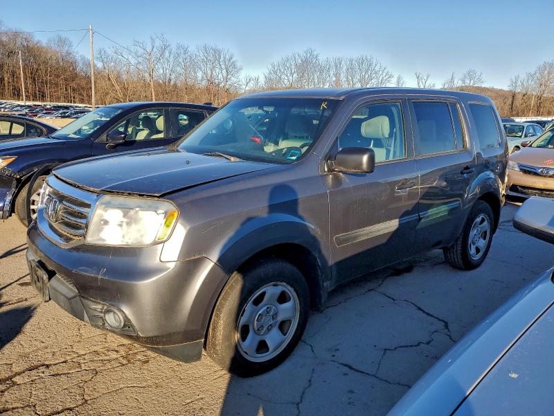 HONDA PILOT LX 2013 with VIN 5FNYF4H25DB069675 - Photo from auction