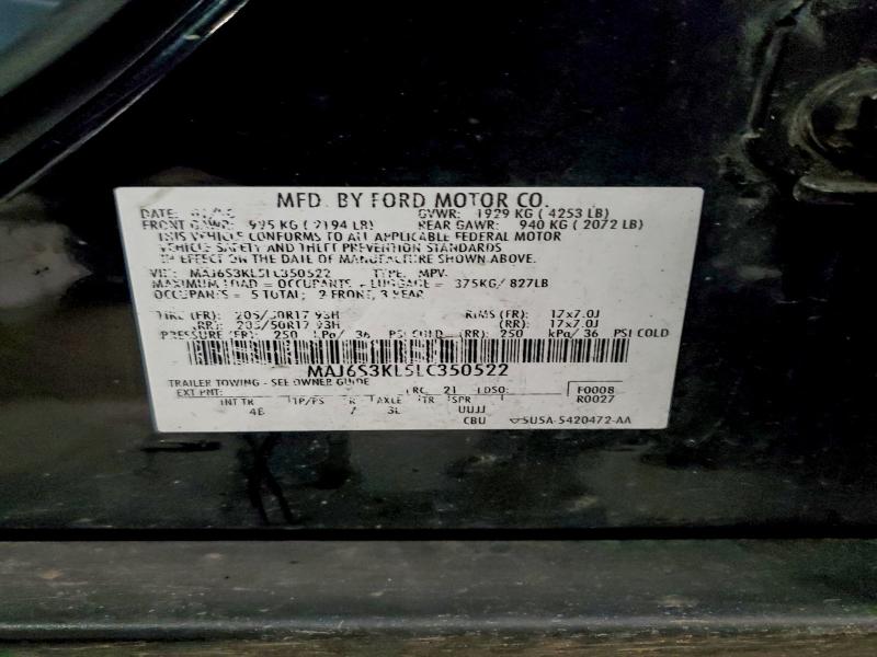 Photo 14 from auction – 2020 FORD ECOSPORT T with VIN MAJ6S3KL5LC350522