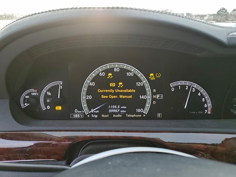 Photo 9 from auction – 2012 MERCEDES-BENZ S 550 with VIN WDDNG7DB2CA472789