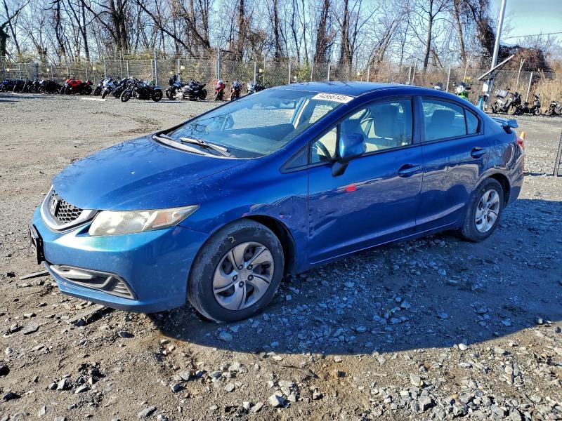 HONDA CIVIC LX 2013 with VIN 19XFB2F54DE246176 - Photo from auction