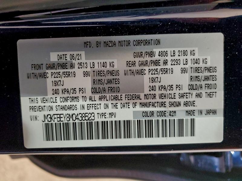 Photo 14 from auction – 2021 MAZDA CX-5 SIGNA with VIN JM3KFBEY8M0438523
