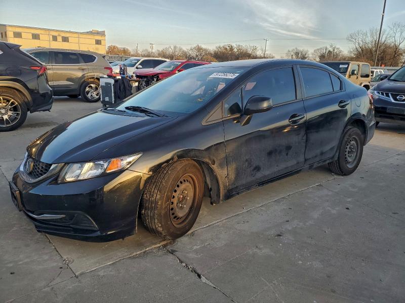 HONDA CIVIC LX 2013 with VIN 2HGFB2F53DH575991 - Photo from auction