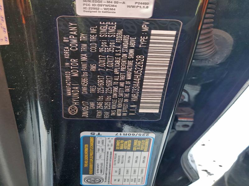 Photo 14 from auction – 2017 HYUNDAI TUCSON LIM with VIN KM8J33A44HU522628