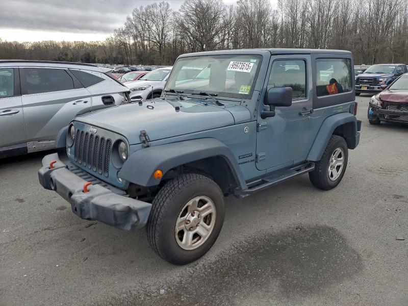 JEEP WRANGLER S 2014 with VIN 1C4AJWAG7EL252981 - Photo from auction