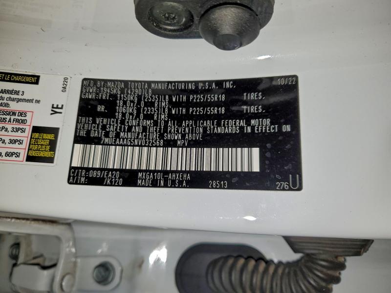 Photo 14 from auction – 2022 TOYOTA COROLLA CROSS with VIN 7MUEAAAG5NV032568