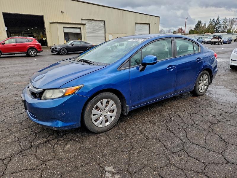 HONDA CIVIC LX 2012 with VIN 19XFB2F54CE366025 - Photo from auction
