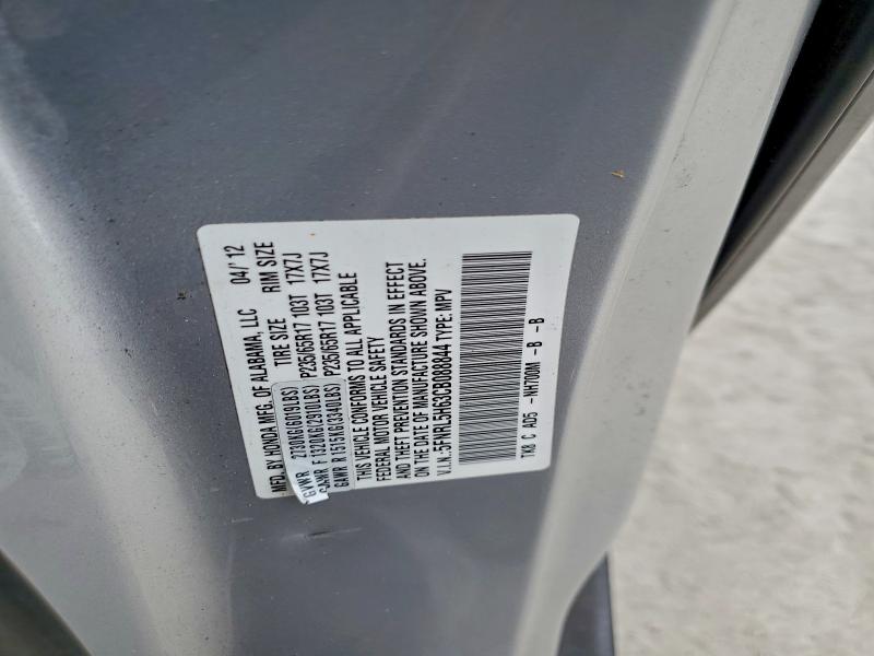 Photo 14 from auction – 2012 HONDA ODYSSEY EX with VIN 5FNRL5H63CB088844
