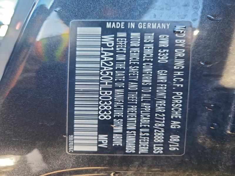 Photo 14 from auction – 2017 PORSCHE MACAN with VIN WP1AA2A50HLB03838