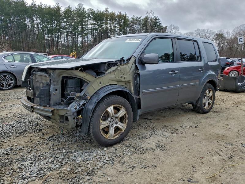 HONDA PILOT EXLN 2012 with VIN 5FNYF4H77CB014297 - Photo from auction