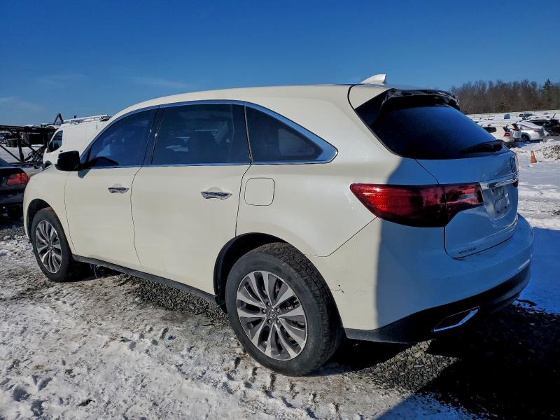 Photo 2 from auction – 2016 ACURA MDX TECHNO with VIN 5FRYD4H43GB061326