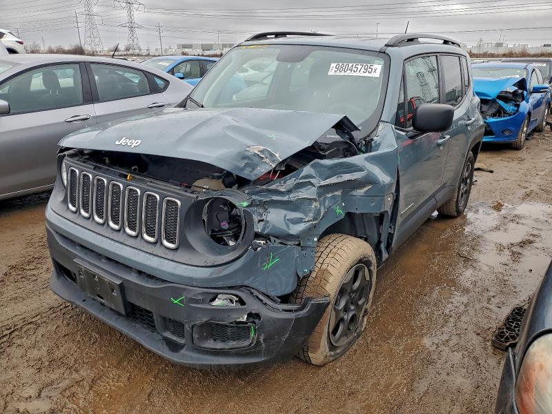 JEEP RENEGADE S 2018 with VIN ZACCJBAB4JPH11606 - Photo from auction