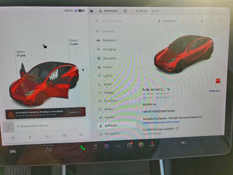 Фото 9 с аукциона – 2021 TESLA MODEL Y с VIN 5YJYGDEE9MF112460