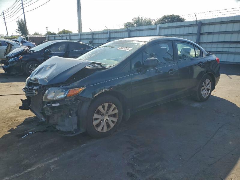 HONDA CIVIC LX 2012 with VIN 19XFB2F59CE035893 - Photo from auction