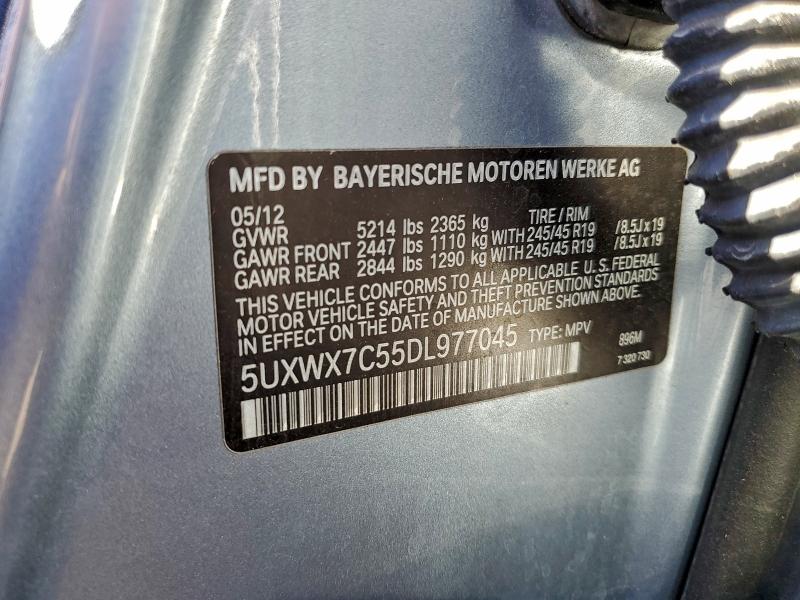 Photo 14 from auction – 2013 BMW X3 XDRIVE3 with VIN 5UXWX7C55DL977045