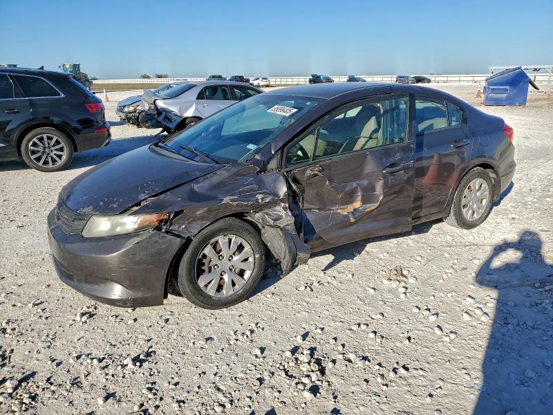 Photo 1 from auction – 2012 HONDA CIVIC LX with VIN 19XFB2F5XCE067171