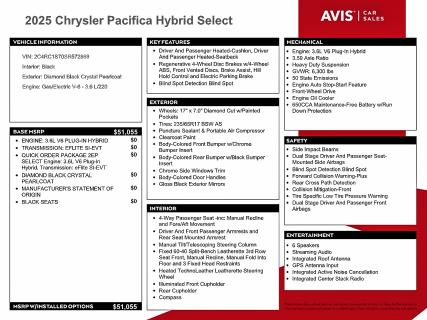 Photo 13 from auction – 2025 CHRYSLER PACIFICA H with VIN 2C4RC1S70SR572869