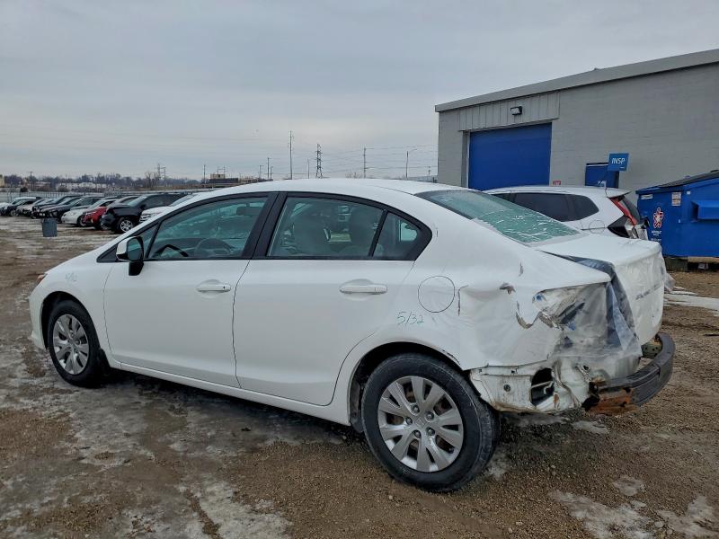 Photo 2 from auction – 2012 HONDA CIVIC LX with VIN 19XFB2F53CE073958