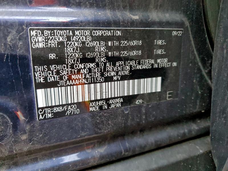 Photo 14 from auction – 2022 TOYOTA VENZA LE with VIN JTEAAAAH9NJ111350