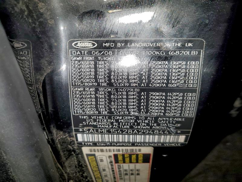 Zdjęcie 14 z aukcji – 2008 LAND ROVER RANGE ROVE z VIN SALME15428A294844