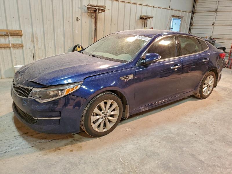 KIA OPTIMA EX 2018 with VIN 5XXGU4L38JG237500 - Photo from auction