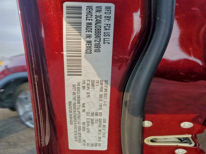 Photo 14 from auction – 2022 JEEP COMPASS LA with VIN 3C4NJDBB6NT216910