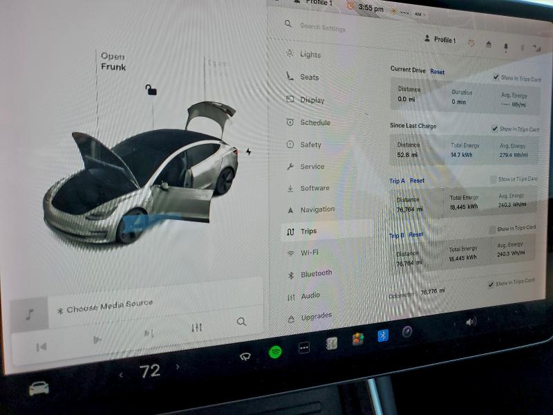 Photo 9 from auction – 2018 TESLA MODEL 3 with VIN 5YJ3E1EA7JF060740