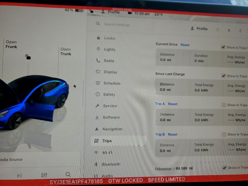 Photo 9 from auction – 2023 TESLA MODEL 3 with VIN 5YJ3E1EA1PF478185