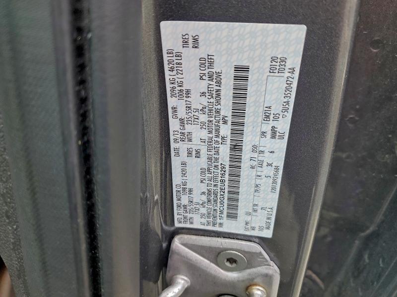 Photo 14 from auction – 2014 FORD ESCAPE SE with VIN 1FMCU0GX2EUB16297