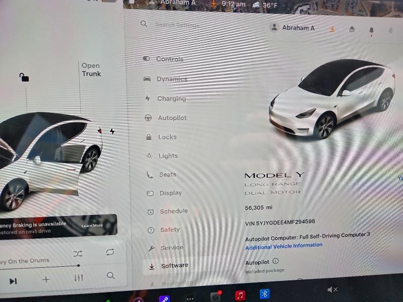 Photo 9 from auction – 2021 TESLA MODEL Y with VIN 5YJYGDEE4MF294598
