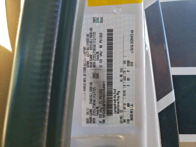 Photo 10 from auction – 2018 COAH MTH with VIN 1FDXE4FS1HDC54901