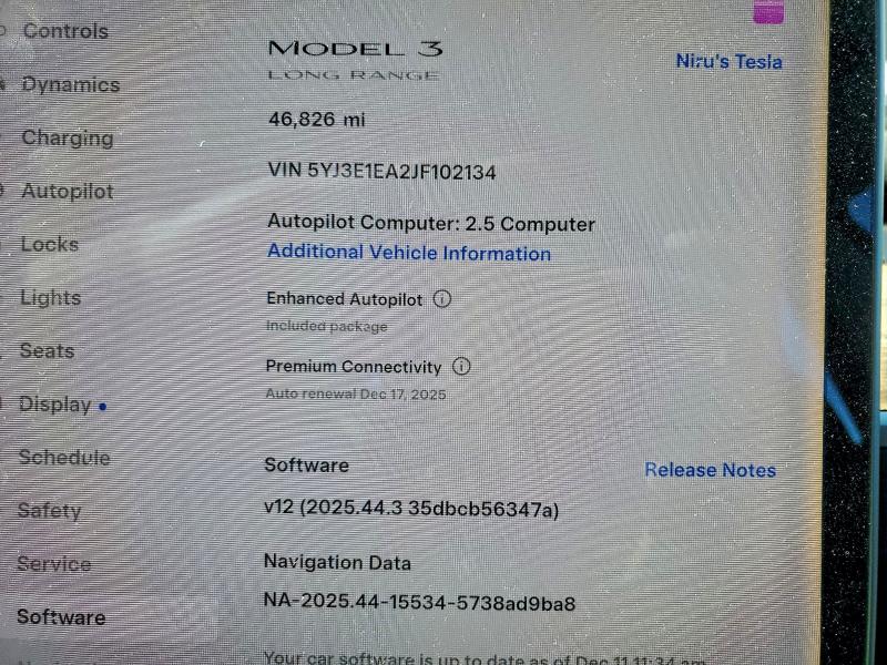 Photo 9 from auction – 2018 TESLA MODEL 3 with VIN 5YJ3E1EA2JF102134