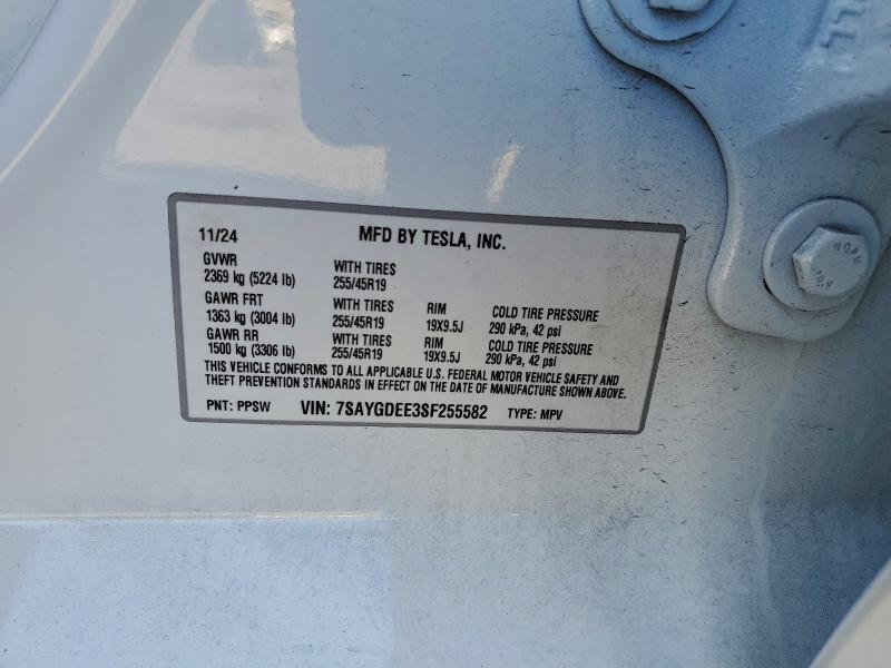 Фото 14 с аукциона – 2025 TESLA MODEL Y с VIN 7SAYGDEE3SF255582
