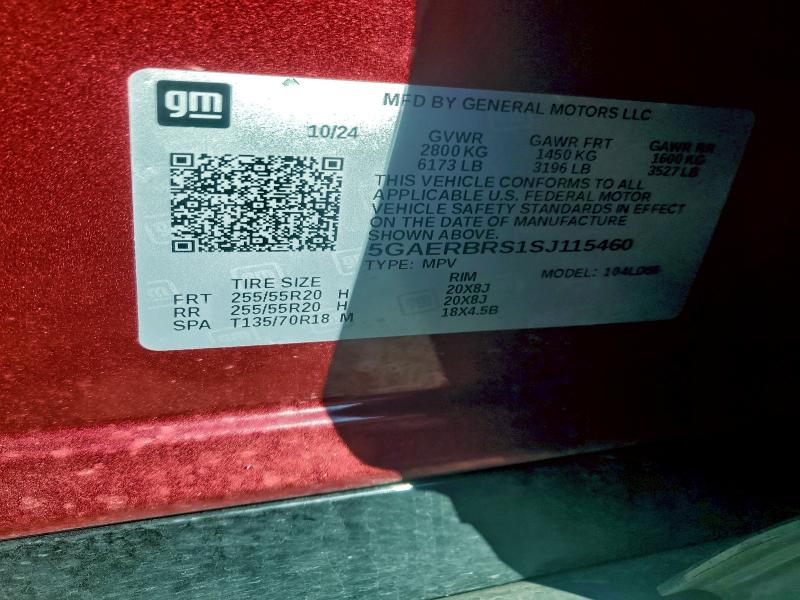 Photo 14 from auction – 2025 BUICK ENCLAVE with VIN 5GAERBRS1SJ115460