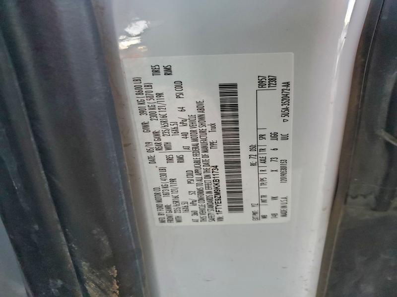 Photo 14 from auction – 2019 FORD TRANSIT T- with VIN 1FTYE9ZM9KKB11734