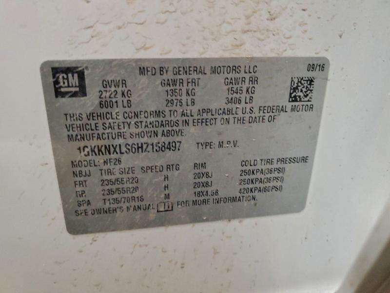 Photo 14 from auction – 2017 GMC ACADIA DEN with VIN 1GKKNXLS6HZ158497