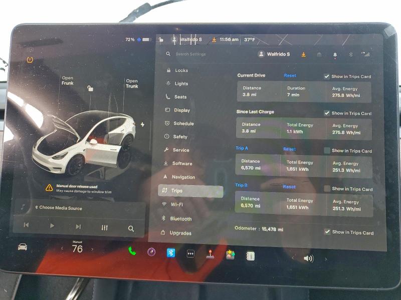 Photo 9 from auction – 2024 TESLA MODEL Y with VIN 7SAYGDEDXRF048687